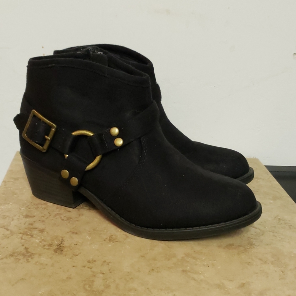 Black Ankle Boots, Sz 5.5